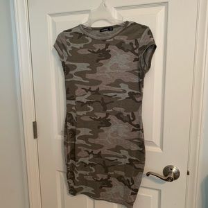 BooHoo Camouflage dress